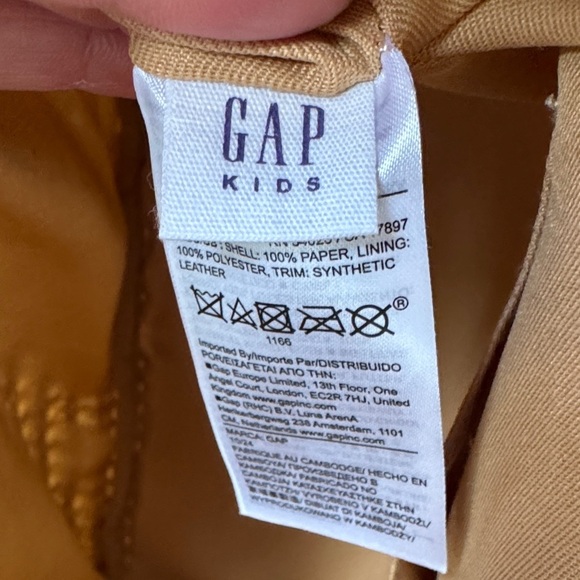 Gap kids Tan Woven backpack NWOT